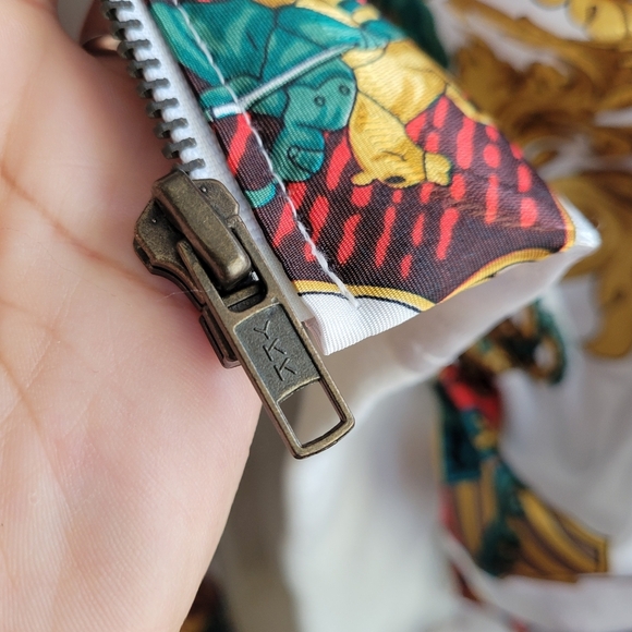 VTG Rare Korean Unisex Bomber Jacket PMB Fashion Apparel Size 8 Full Zipper Silk - Picture 9 of 15